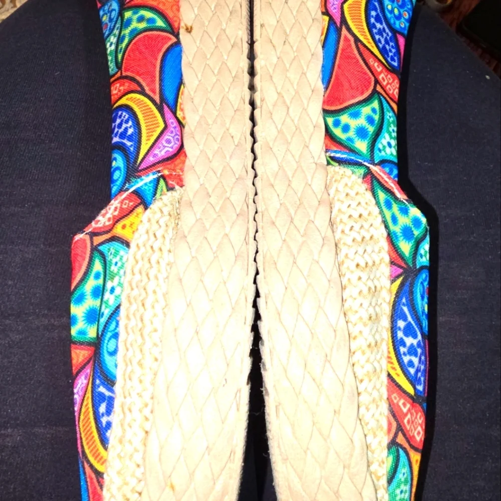 Women's Colorful Espadrilles, Zipolite wedge, womens shoes